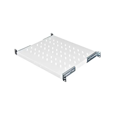 Tavă fixă 19”, 1U, 50kg sarcină, D=570, fixare 4 puncte