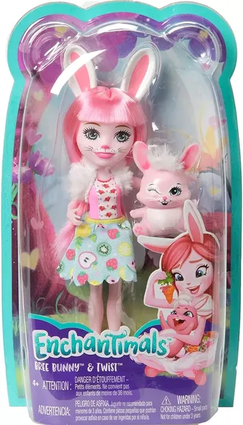 Păpușă cu un animal Enchantimals - Bree Bunny & Twist