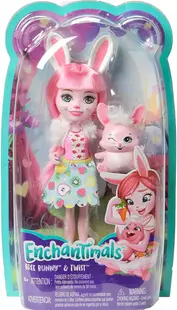 Păpușă cu un animal Enchantimals - Bree Bunny & Twist