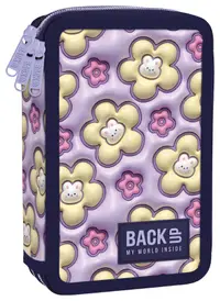 Penar cu accesorii BackUp 8 EW - Pastel Bunnies, 3 fermoare