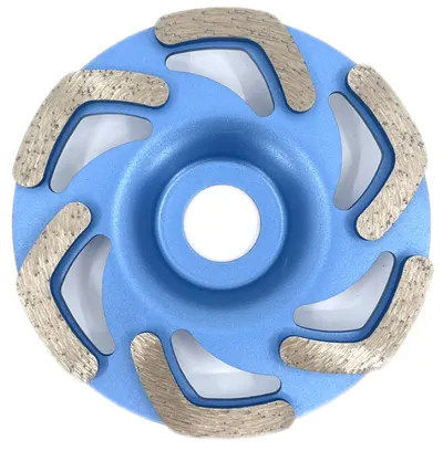 Disc cupa diamantata forma L pentru slefuire Beton/Abrazive 115x22,2mm Standard Profesional - BlueLine - DXDY.BLLC.115