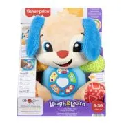 Fisher Price Catel Interactiv cu Urechi Albastre Rade si Invata