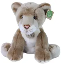 Jucărie de pluș Rappa Eco Friends - Leu, așezat, 27 cm