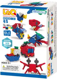 Constructor pentru copii 10 în 1 LaQ - Basic 85 3D, 85 piese