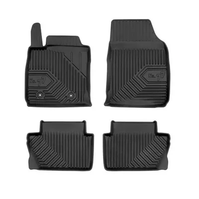 Covor podea FROGUM TPE, 4 buc. No. 77, fata spate, set, culoare neagra, potrivit FORD ECOSPORT 11.17