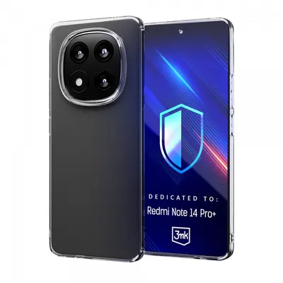 Husa pentru Xiaomi Redmi Note 14 Pro+ 5G, 3MK, Clear, Transparenta