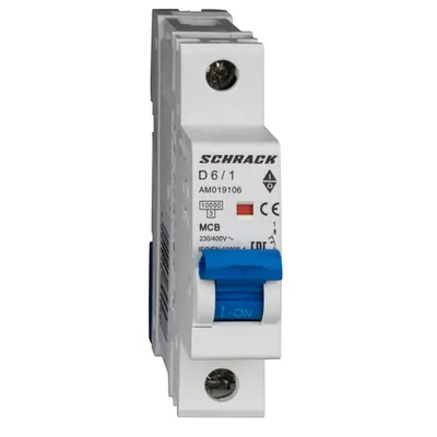 Intreruptor automat modular (MCB) AMPARO 10kA, D 6A, 1 pol