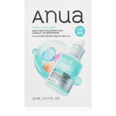Anua PDRN Hyaluronic Acid Capsule 100 Serum Mask mască textilă hidratantă cu efect de întărire 23 ml