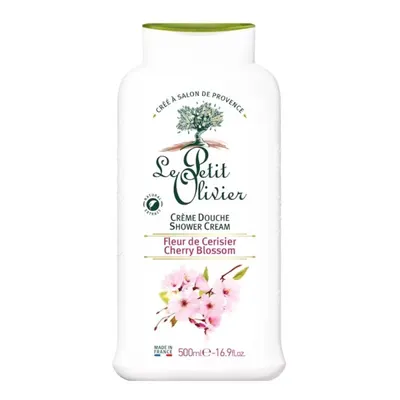 Gel de Dus Crema cu Flori de Cires Le Petit Olivier, 500 ml
