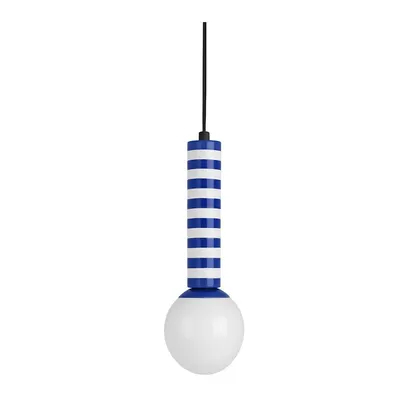 Lustră albastră din metal ø 12 cm Rayado Retro – Leitmotiv