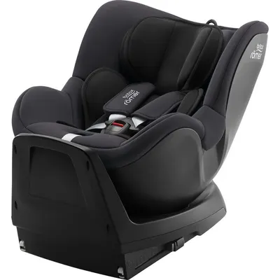 Scaun auto rotativ, 360º, Britax Römer, Cu baza inclusa, 0 luni - 4 ani, ISOFIX, DUALFIX PLUS, Midnight Grey