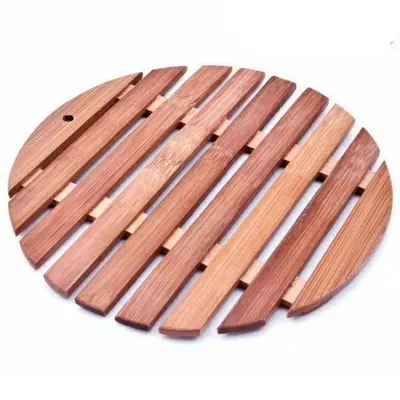 Suport Rotund din Lemn pentru Oale Fierbinti, 18 cm, Perfect Home