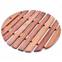 Suport Rotund din Lemn pentru Oale Fierbinti, 18 cm, Perfect Home