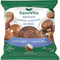 Biscuiti cu Cocos, Roscove si Chia fara Zahar Adaugat 100g