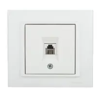 Priza Telefon (RJ11 623K) ST Mina Ovivo OV00443, 250V, Natural alb