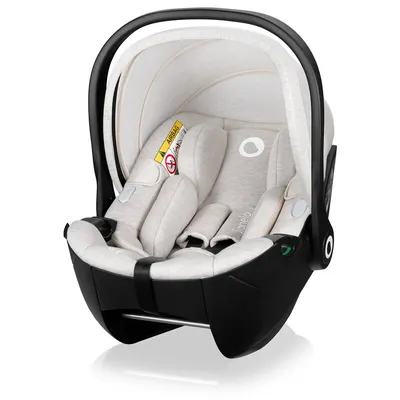 Scoica auto, Lionelo, Moxie, i-Size, 40-87 cm, Tetiera reglabila, intarita cu spuma de memorie, Carcasa ventilata, Din bambus, Protectie avansata, Conform cu R129, Bej