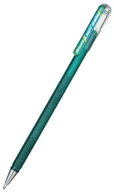 Roller Pentel Hybrid Dual K 110 - 1.0 mm, verde-albastru
