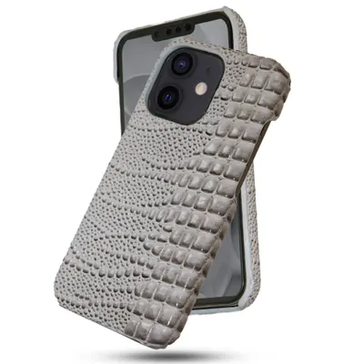 Husa de Protectie Timebox, Apple iPhone 12, Microfibra in Interior, Gri - Default Title