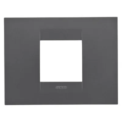 Placa ornament CProiector HORUS GEO - IN PAINTED TECHNOPOLYMER - 2 module - SATIN BLACK - CProiector HORUS