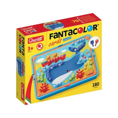 Set Quercetti Mosaic Fantacolor Cards Animals 180 piese