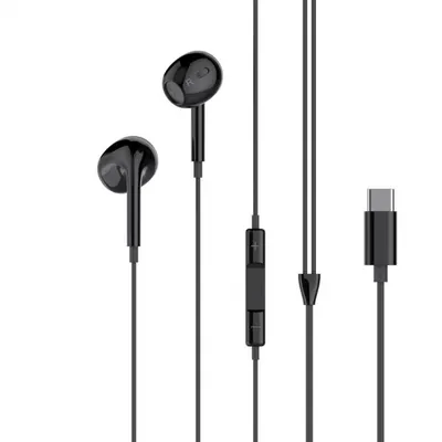 Handsfree USB-C XO Design EP74, Negru