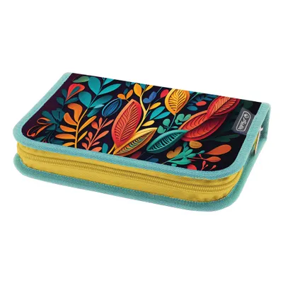 Penar echipat 34 piese, 2 clape, 13.5x19.5x3.5 cm, motiv Abstract Flower, Herlitz