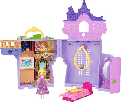 Set de joacă Disney Princess - Rapunzel cu un castel