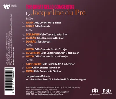 The Great Cello Concertos (4xSACD)