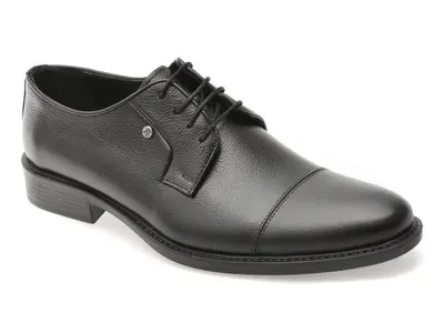 Pantofi eleganti BITE THE BULLET negri, BRL918, din piele naturala