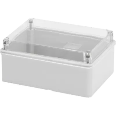 Doza aparenta cu capac transparent LID - IP56 - dimensiuni interioare 150X110 X70 - WITH SMOOTH WALLS