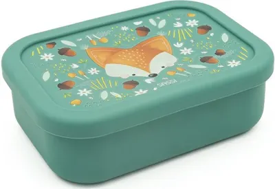 Cutie din silicon pentru alimente Sassi Crunchy The Fox - 700 ml