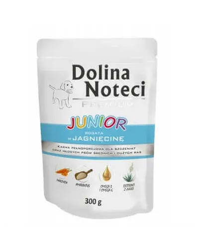 DOLINA NOTECI Premium Junior hrană cățeluși, cu miel 300g