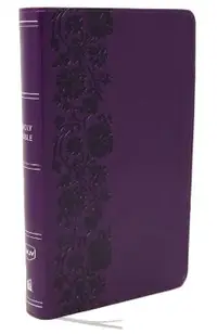 NKJV Giant Print End-Of-Verse Reference Bible, Purple Leathersoft, Red Letter, Comfort Print: Holy Bible -