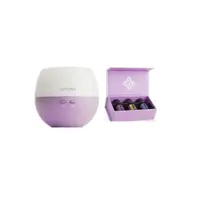 Set Difuzor Petal doTERRA +Intro Kit doTERRA, 3x5ml, menta, lamaie si lavanda+ 1 ulei esential de 10 ml si 1 recipient r...