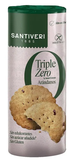 Triple Zero Biscuiți cu afine, 205 g, Santiveri