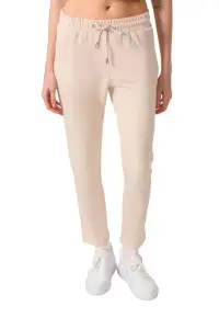 Pantaloni Jogger - Relaxed fit - Bej Natural - Viscoza