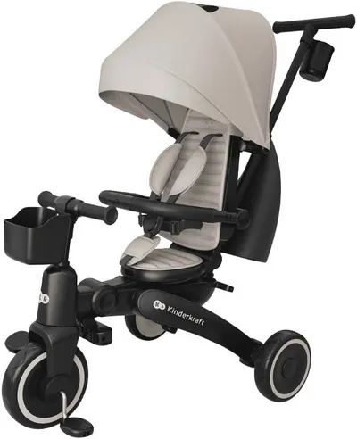 Tricicletă pliabilă KinderKraft - Jazz 3, Beige
