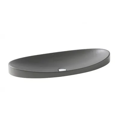 Lavoar incastrat gri inchis mat 90 cm, oval, Gala Klea