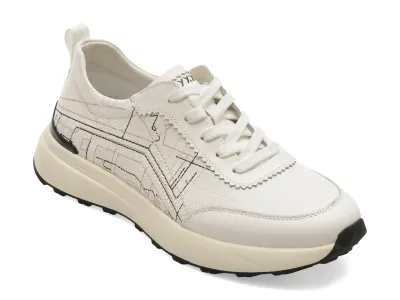 Pantofi sport GRYXX albi, 63511, din piele naturala
