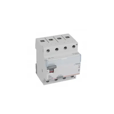 Intrerupator diferential - 4P 400 V~ - 100 mA - 80 A - tip AC