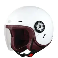 Casca moto semi-integrala, Origine Garda Solid, culoare alb lucios, marime XL