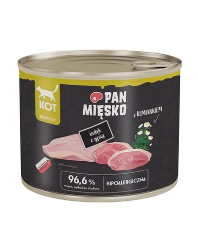 PAN MIĘSKO Hrană umedă pentru pisici cu curcan și gâscă 200 g