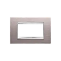 Placa ornament Chorus LUX - METAL - 4 module- BRUSHED ALUMINIUM - CHORUS