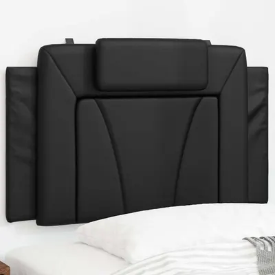 vidaXL Pernă pentru tăblie pat, Viana, negru, 80 cm, piele artificială