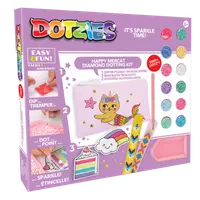 Set creativ 5 in 1, Pisica-Sirena, pictura cu diamante