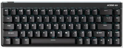 Tastatură mecanică MCHOSE - Ace 68 Air, comutator magnetic Mount Tai GT, RGB, neagră
