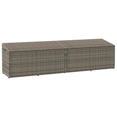 Gossi cutie de depozitare de gradina gri 220x50x58 cm poly ratan