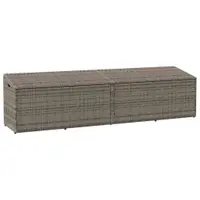 Gossi cutie de depozitare de gradina gri 220x50x58 cm poly ratan
