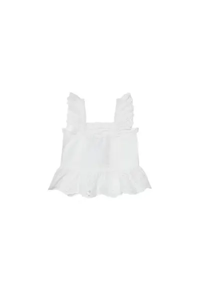 Top din bumbac cu model uni