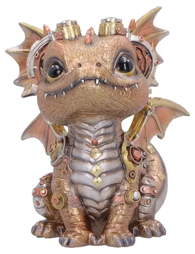 Statuetă Nemesis Now Fantasy: Dragons - Coglet (Gold), 17.5 cm